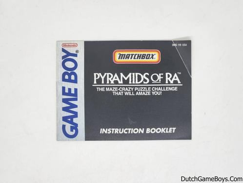 Gameboy Classic - Pyramids of RA - USA - Manual, Consoles de jeu & Jeux vidéo, Jeux | Nintendo Game Boy, Envoi