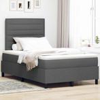 vidaXL Boxspring bed met matras Donkergrijs 120 x 200 cm, Huis en Inrichting, Slaapkamer | Bedden, Verzenden, Nieuw