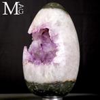 Amethist geode ei – natuurlijke bewerkte sculptuur - Hoogte: