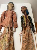 2 wayang golek poppen - Indonesië, Antiek en Kunst