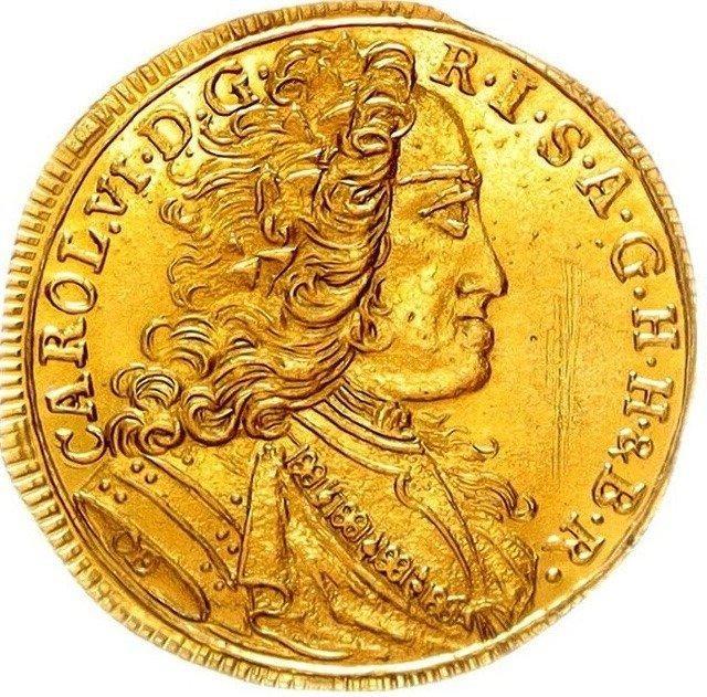 Regensburg - Stadt Dukat o.J. (um 1737) mit Titel Karls VI.,, Postzegels en Munten, Munten | Europa | Niet-Euromunten