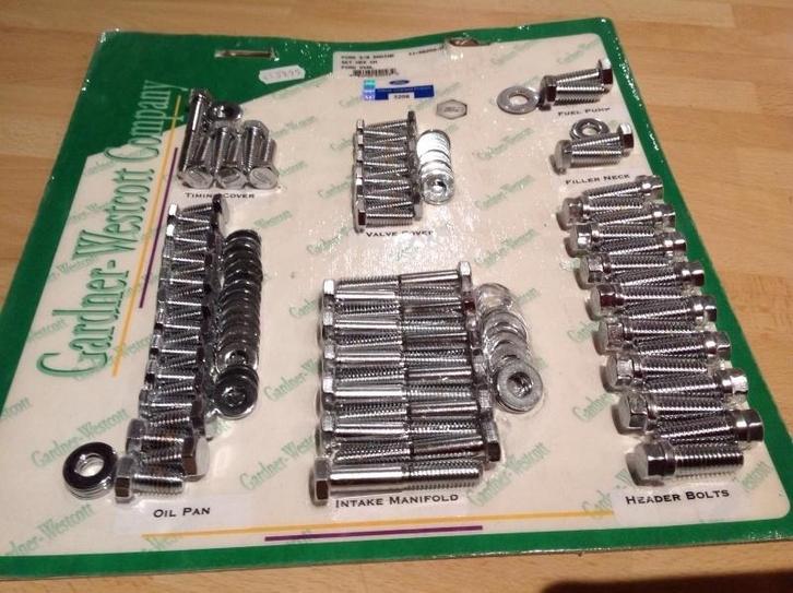 Ford small-block motor bouten set, Auto-onderdelen, Overige Auto-onderdelen, Nieuw, Ophalen of Verzenden