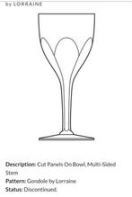 Cristallerie Lorraine - Drinkservies (6) - gondel - Kristal