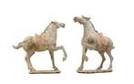 Chinois ancien, empire unifié des Tang Terre cuite Paire