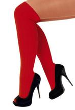 Sokken Rood Gebreid 39-46 Dames Heren Unisex Rode Lange Knie, Kleding | Heren, Carnavalskleding en Feestkleding, Nieuw, Ophalen of Verzenden