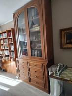 Boekenkast - Walnoot - boekhandel met etalage, Huis en Inrichting, Nieuw