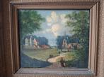 Hollandse School (XX) - Oud hollands landschap, Antiek en Kunst