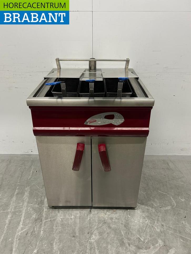 Friteuse Hegro Tornado en acier inoxydable 24 litres GAZ +, Zakelijke goederen, Horeca | Overige, Verzenden