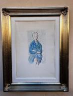 Antonio Bueno (1918-1984) - Figura col cappotto blu, Antiek en Kunst
