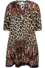 ZHENZI dierenprint jurk SiffM=46-48Maat 46/48 (XL) of groter, Kleding | Dames, Verzenden, Nieuw, Maat 46/48 (XL) of groter, Overige kleuren