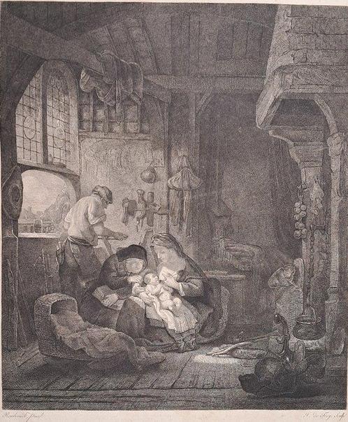 Rembrandt Harmensz. Van Rijn (1606-1669) - La Sacra Famiglia, Antiek en Kunst, Antiek | Overige Antiek