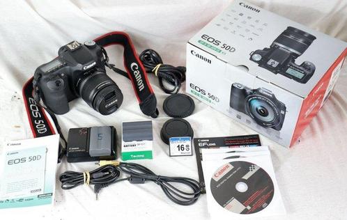 Canon EOS 50D incl. EF-S 18-55mm IS en accessoires Digitale, Audio, Tv en Foto, Fotocamera's Digitaal