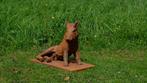 sculptuur, Reclining wild boar - 60 cm - 27 kg - 43 cm -