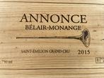2015 Château Belair-Monange, Annonce - Bordeaux,, Verzamelen, Nieuw