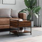 vidaXL Salontafel 50x50x50 cm bewerkt hout bruin eikenkleur, Huis en Inrichting, Tafels | Salontafels, Verzenden, Nieuw