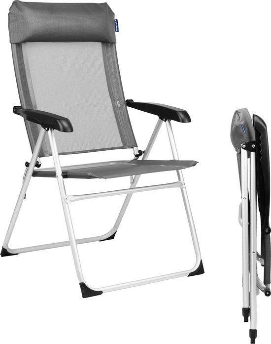 2dekans | TRVLMORE inklapbaar Kampeerstoel – Verstelbare –, Tuin en Terras, Tuinsets en Loungesets, Ophalen of Verzenden