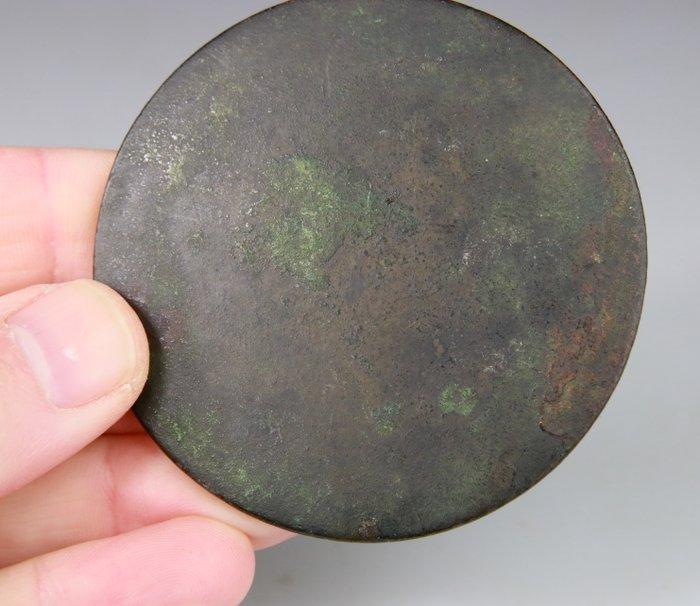 spiegel - plaat - sculpteer - Brons - China - 20e eeuw, Antiquités & Art, Antiquités | Autres Antiquités