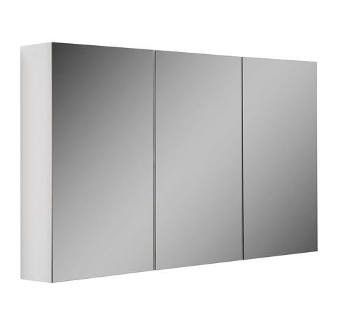Badkamerkast Cuba 120 x 16 x 70 cm wit Spiegelkast Badkamer, Huis en Inrichting, Badkamer | Badkamermeubels, Nieuw, Verzenden