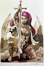 Candita, Giuseppe - 1 Original drawing - Red Sonja - Queen