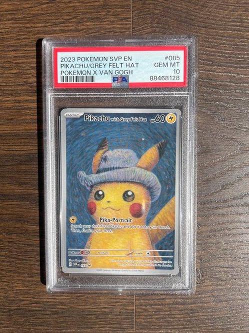 Pokémon - 1 Graded card - Pikachu With Grey Felt Hat x Van, Hobby en Vrije tijd, Verzamelkaartspellen | Pokémon