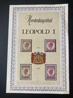 België 1965 - Herdenkingsblad Leopold I (100 jaar na zijn