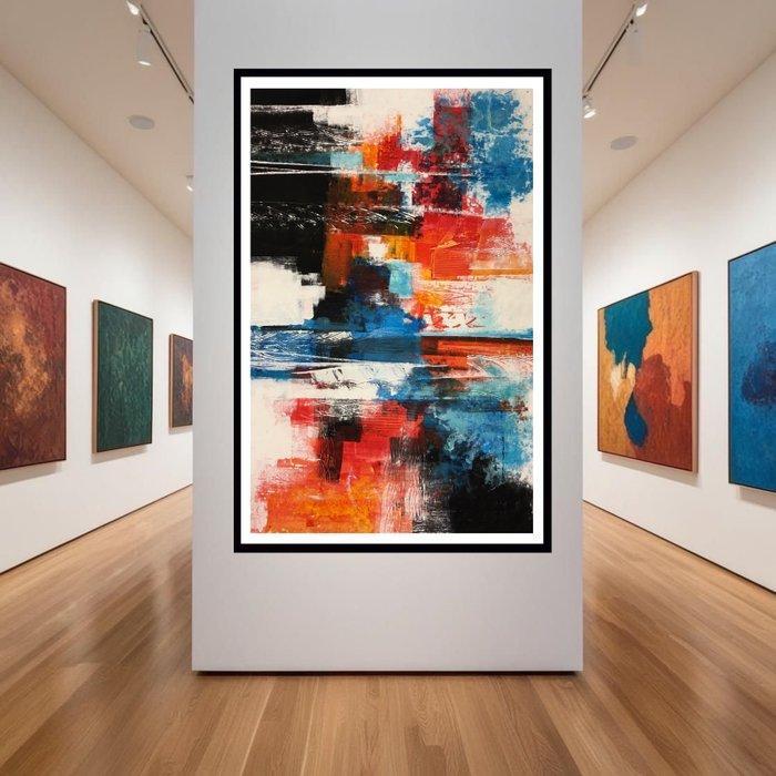 Dam Domido - Emozione colorata - 150 x 95 cm - No reserve, Antiek en Kunst, Kunst | Schilderijen | Modern