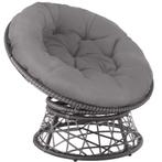 tectake Wicker fauteuil Gargano draaibaar - grijs, Tuin en Terras, Verzenden, Nieuw
