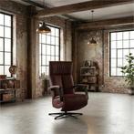 Leren elektrisch relaxfauteuil Pure - Toledo Bordeaux, Maison & Meubles, Ophalen of Verzenden