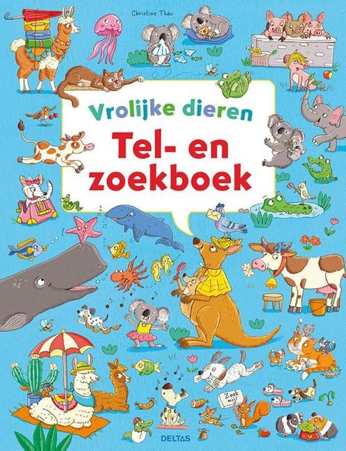 Tel- en zoekboek - Vrolijke dieren 9789044762914, Livres, Livres pour enfants | 4 ans et plus, Envoi
