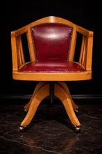 Chaise de bureau - Bois, Cuir, Métal - Chaise de bureau