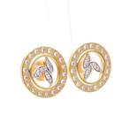 Oorbellen - 18 karaat Geel goud - 0.69ct. tw. Diamant