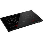 tectake Inductiekookplaat dubbel 3500 W - zwart, Elektronische apparatuur, Verzenden, Nieuw