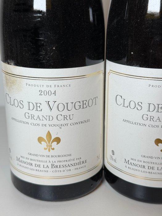 2004 Manoir de la Bressandière - Clos Vougeot Grand Cru - 2, Verzamelen, Wijnen