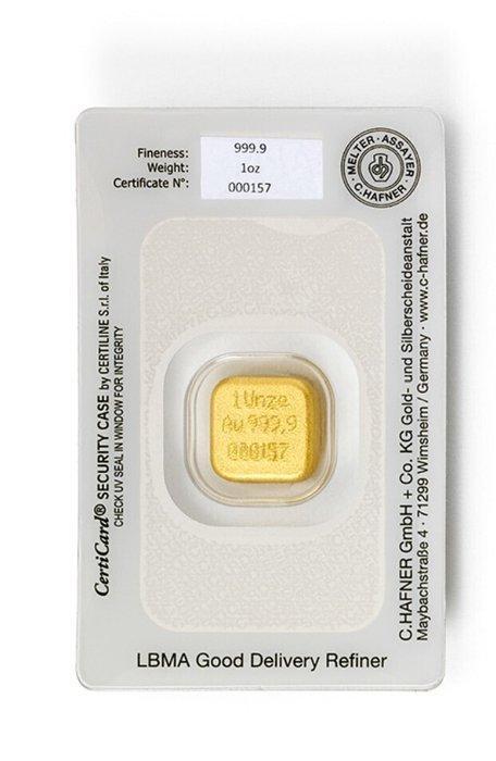 1 Troy Ounce - Goud - C. Hafner, Timbres & Monnaies, Métaux nobles & Lingots