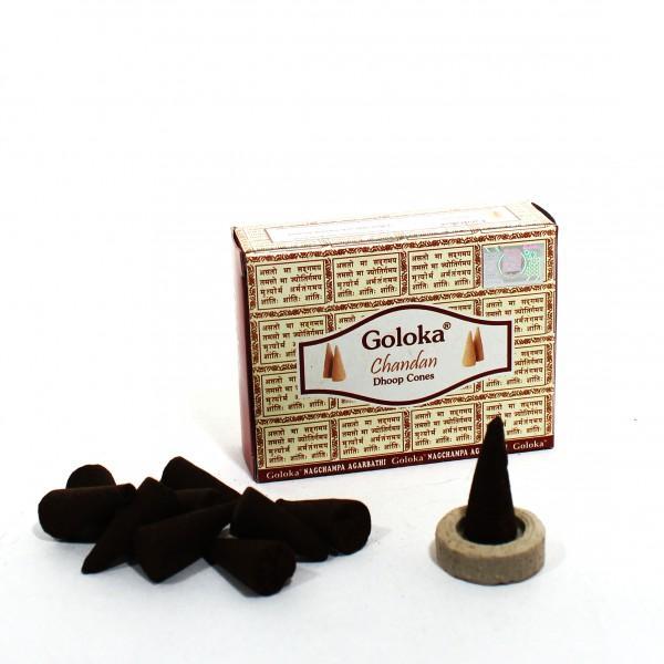 Chandan Dhoop Wierookkegels - Goloka, Sport en Fitness, Gezondheidsproducten en Wellness, Ophalen of Verzenden