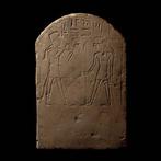 Oud-Egyptisch Limestone Belangrijke zuil van farao Amenhotep