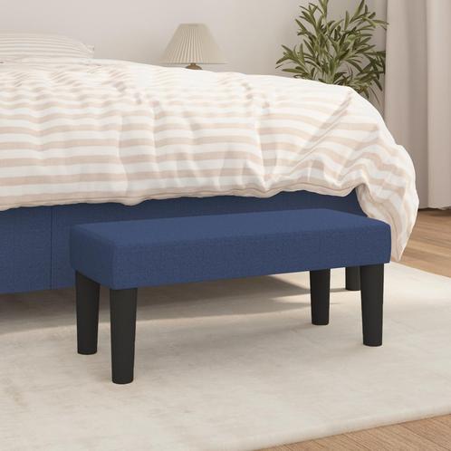 vidaXL Bankje 70x30x30 cm stof blauw, Huis en Inrichting, Overige Huis en Inrichting, Nieuw, Verzenden