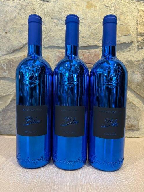 2021 Lamborghini Blu - Umbrië IGT - 3 Flessen (0.75 liter), Verzamelen, Wijnen