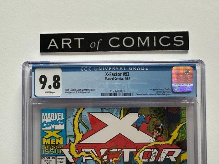 X-Factor #92 - CGC 9.8 - 1st Appearance Of Exodus -, Boeken, Strips | Comics
