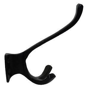 Kapstokhaak Dubbel Groot IJzer zwart, Huis en Inrichting, Woonaccessoires | Kapstokken, Nieuw, Overige materialen