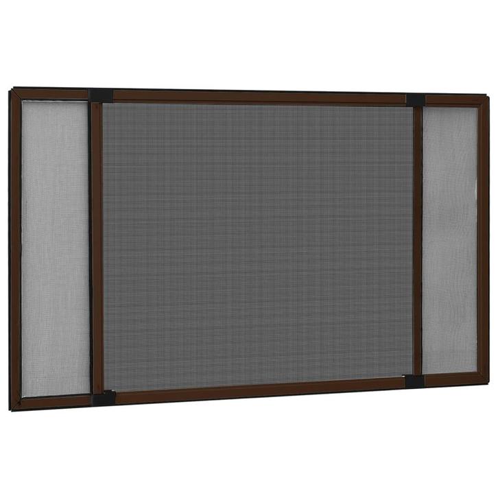 vidaXL Raamhor uitschuifbaar (100-193)x75 cm bruin, Doe-het-zelf en Bouw, Deuren en Vliegenramen, Nieuw, Verzenden