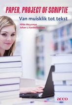 Paper, project of scriptie 9789033489822 Hilde Meysman, Boeken, Verzenden, Gelezen, Hilde Meysman