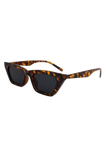Cat Eye Smal Zonnebril Tortoise Montuur Kunststof Bruine Gla beschikbaar voor biedingen