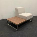 Wachtkamerbank met tafel van Palau, Beige - bruin/ RVS, Nieuw in verpakking, Bureau