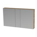 Spiegelkast Tiger S-line 120 cm Met 2 Deuren Chalet Eik, Ophalen of Verzenden, Nieuw, Bad