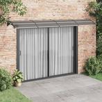 vidaXL Deurluifel 400x100 cm polycarbonaat zwart, Tuin en Terras, Verzenden, Nieuw