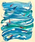Juli Lampe (XX-XXI) - Swimming Lovers., Antiquités & Art, Art | Peinture | Moderne