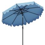 2dekans | Coast Parasol 270 cm Marineblauw – Tuinparasol met, Tuin en Terras, Ophalen of Verzenden, Nieuw