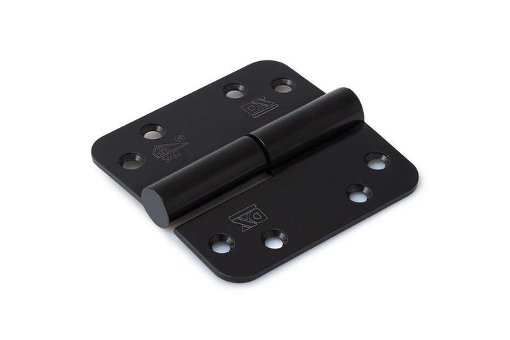 Kogelstift paumelle ronde hoeken 89x89 mm SKG3 zwart Link..., Bricolage & Construction, Serrurerie de bâtiment & Dispositif de fermeture