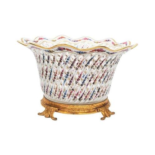 Jardinière - Keramiek - Porseleinen mand, Antiek en Kunst, Antiek | Glaswerk en Kristal